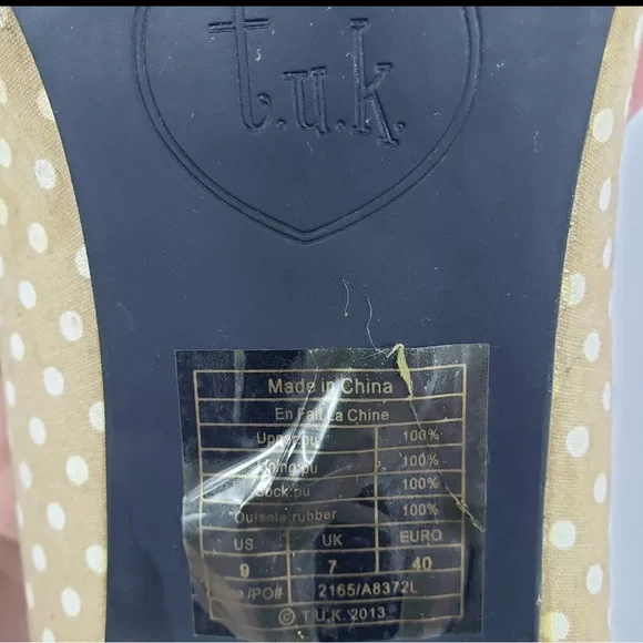 Rare 2013 TUK Tan Kitten Kitty Cat Heels Pumps Size 9 Meow Cat Anti Pop Shoes - Picture 2 of 14